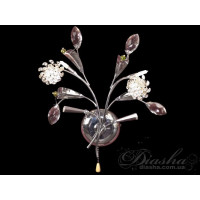 Оригінальне галогенове бра "Квіткові мотиви" Diasha 9466/2HRP