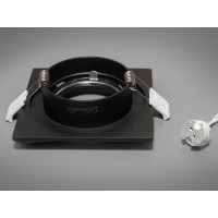 Серія "Аluminium", якісний алюмінієвий точковий світильник, чорний Diasha PR-3-BK