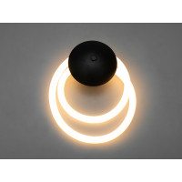 Елегантний світлодіодний настінний світильник Шланг, 16W, чорний Diasha SY9605-BK