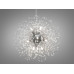 Витончена підвісна кришталева люстра "Кульбаба", хром Diasha H1803/9CH