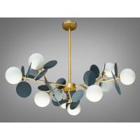 Люстра в современном стиле модерн Diasha 1097-9GD+GR