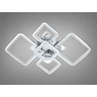 Пристельова LED люстра Серія 8060 хром пульт дімер підсвітка 95Вт Diasha 8060/2+3HRLED3colordimmer