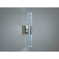 Стильне світлодіодне бра в вітальню, 6 Вт, хром Diasha F3068SV