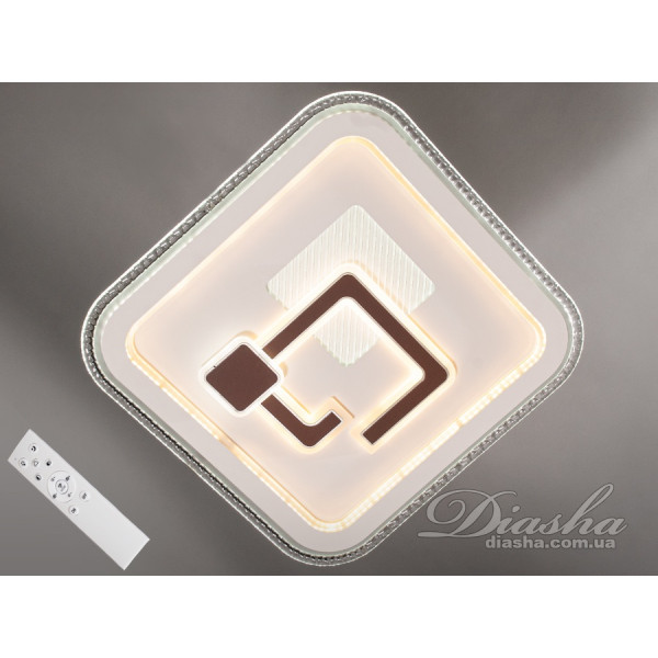 Потолочные светодиодные светильники люстры Diasha MX1700-480x480D WH+CF dimmer