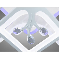 Люстра светодиодная с пультом  8157/4+4WH LED 3color dimmer 