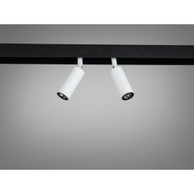 Білий трековий LED світильник з поворотним механізмом, 10 Вт Diasha QY-CX160W-2/6Wx2-WH