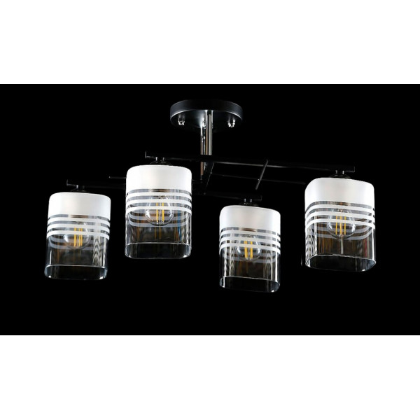 Люстра с плафонами  L6910B/4 (BLK+CR) Splendid-Ray
260796