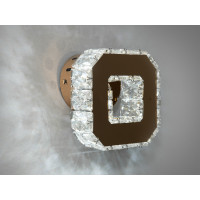 Привабливий настінний кришталевий LED світильник, 6W, золото Diasha 9603G