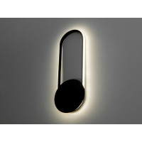 Дизайнерський настінний світлодіодний світильник, 28W, чорний Diasha 7265BK Дизайнерський настінний світлодіодний світильник, 28W, чорний Diasha 7265BK