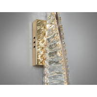Унікальний настінний кришталевий LED світильник, 15W, золото Diasha 531/1BG