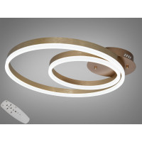 Люстра LED Diasha золото 2 кільця 58Вт димер Diasha 2538Gdimmer