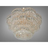 Шикарна підвісна кришталева люстра золотого кольору на 17 ламп Diasha 310-750GD