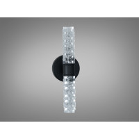 Настінний LED світильник бра 5 Вт чорний скло Diasha B1789BK