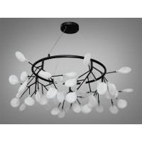 Декоративная люстра в зал 45 лампочки чорна Diasha Y887-45ABK