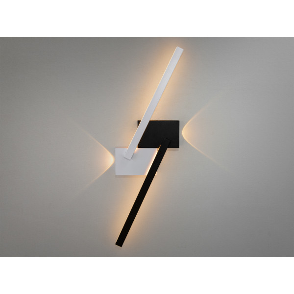 Естетично привабливе світлодіодне бра, 20W, чорний+білий Diasha Q3/600BK+WH