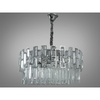 Заворожуюча підвісна кришталева люстра, 12 ламп, хром Diasha 830/600CH