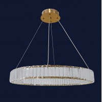 Овальная светодиодная хрустальная люстра Levistella  918VP116 BRZ (900)