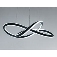 Підвісна LED люстра завитки 125 Вт коричнева Diasha MX78096/1BK