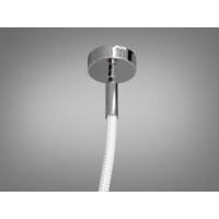 Оригінальна світлодіодна люстра підвіс Шланг, 22Вт, хром Diasha 9610-2000CH