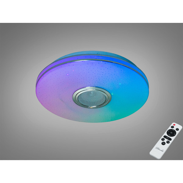 Стельова люстра біла 45 Вт з Bluetooth колонкою та підключенням до розумного будинку Diasha DB-8310/300RGB+MP3+TUYA