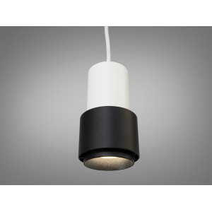 Підвісний світильник чорний GU10 одинарний Diasha QY-H1129W+B-S