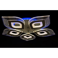 LED люстра светильник с пультом и подсветкой Linisoln 2728-5 WH, GR