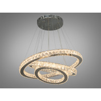 Люстра хрустальная75 Вт, хром Diasha 7201-9A/750+580+400HR