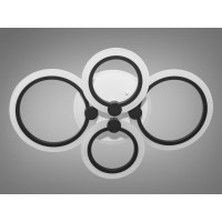 Потолочные светодиодные led люстры A8022/4BK LED 3color dimmer