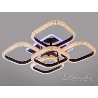 Люстра в зал потолочная светодиодная с пултьом 140W Diasha MX66001/4+1LED3colordimmer