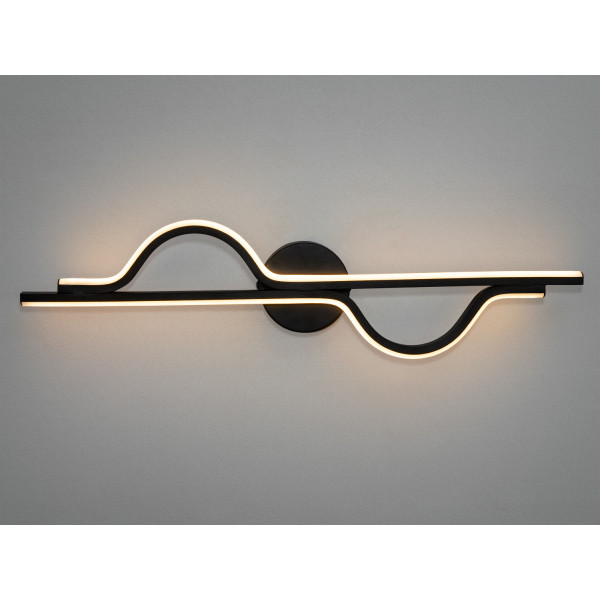 Цікавий настінний світлодіодний світильник, 30 Вт, чорний Diasha 9101/600BK Цікавий настінний світлодіодний світильник, 30 Вт, чорний Diasha 9101/600BK