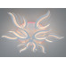 Стельова LED люстра з пультом 145 Вт біла 25 м² Diasha 2527/6+3WHLED3colordimmer