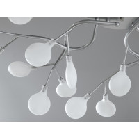 Дитяча стельова люстра "Світлячок", 42 лампи, хром сатин Diasha X890-42ASL