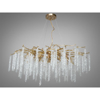 Кришталева люстра Diasha серія Гліцинія золото 14 ламп підвісна Diasha 605-1000GD