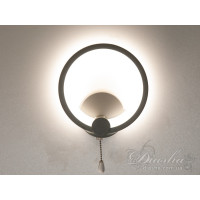 Бра LED Diasha сіре кругле 17Вт три режими Diasha 8022/1GR