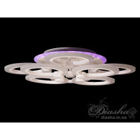 Потолочная светодиодная люстра с пультом Diasha A3003/4+4WH LED 3color dimmer  