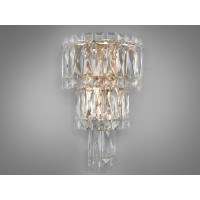 Вишуканий золотий настінний світильник з кришталю Diasha 310-BGD