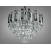 Вражаюча підвісна кришталева люстра у вітальню на 11 ламп, хром Diasha 2022/600CH