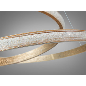 Підвісна люстра LED Diasha золото 65Вт 3575Лм 3CCT Diasha XH1017/600G