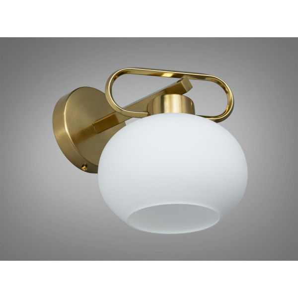 Бра лофт бронза матове скло куля Diasha LQ7106/1WBR