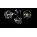 Люстра с плафонами  L06444/3 (BLACK+CHROME) Splendid-Ray
2598