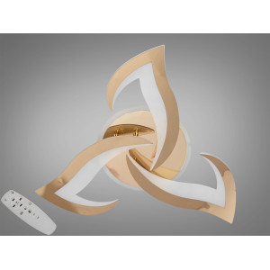 Стельова світлодіодна люстра з пультом, димером, 45W, хром Diasha 8146/3GLED3colordimmer