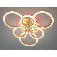 Стельова люстра з пультом, диммером і LED підсвічуванням, 110W, хром Diasha AD8022/3+3GLED3colordimmer