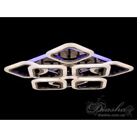 Люстры потолочные светодиодные с пультом  Diasha AS8060/4+4BHR LED 3color dimmer