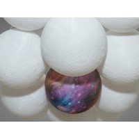 Ексклюзивна люстра підвіс "Планети", 13 ламп, хром Diasha H8008-13HR