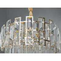 Вишукана кришталева люстра на 6 ламп, люстри золото Diasha 830/400GD