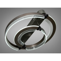 Сучасна LED люстра з пультом, диммером і підсвічуванням, 72W Diasha 5219/500+300