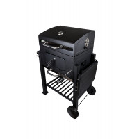 Гриль мангал барбекю угольный с крышкой LV 20014228P