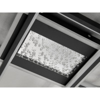 Ексклюзивна стельова світлодіодна люстра з пультом, 125 Вт, чорна Diasha 2437BKdimmer