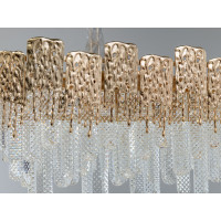 Хрустальная люстра 10 ламп, золото Diasha D888-900x300