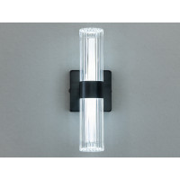 Вишуканий чорний світлодіодний настінний світильник бра, 6 Вт Diasha 9151-ABK